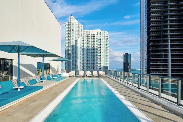 Rooftop pool at citizenM Miami Brickell