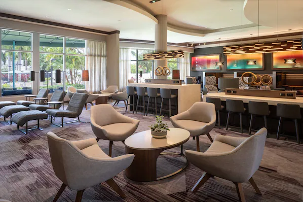 Lobby lounge at Courtyard by Marriott Miami Airport
