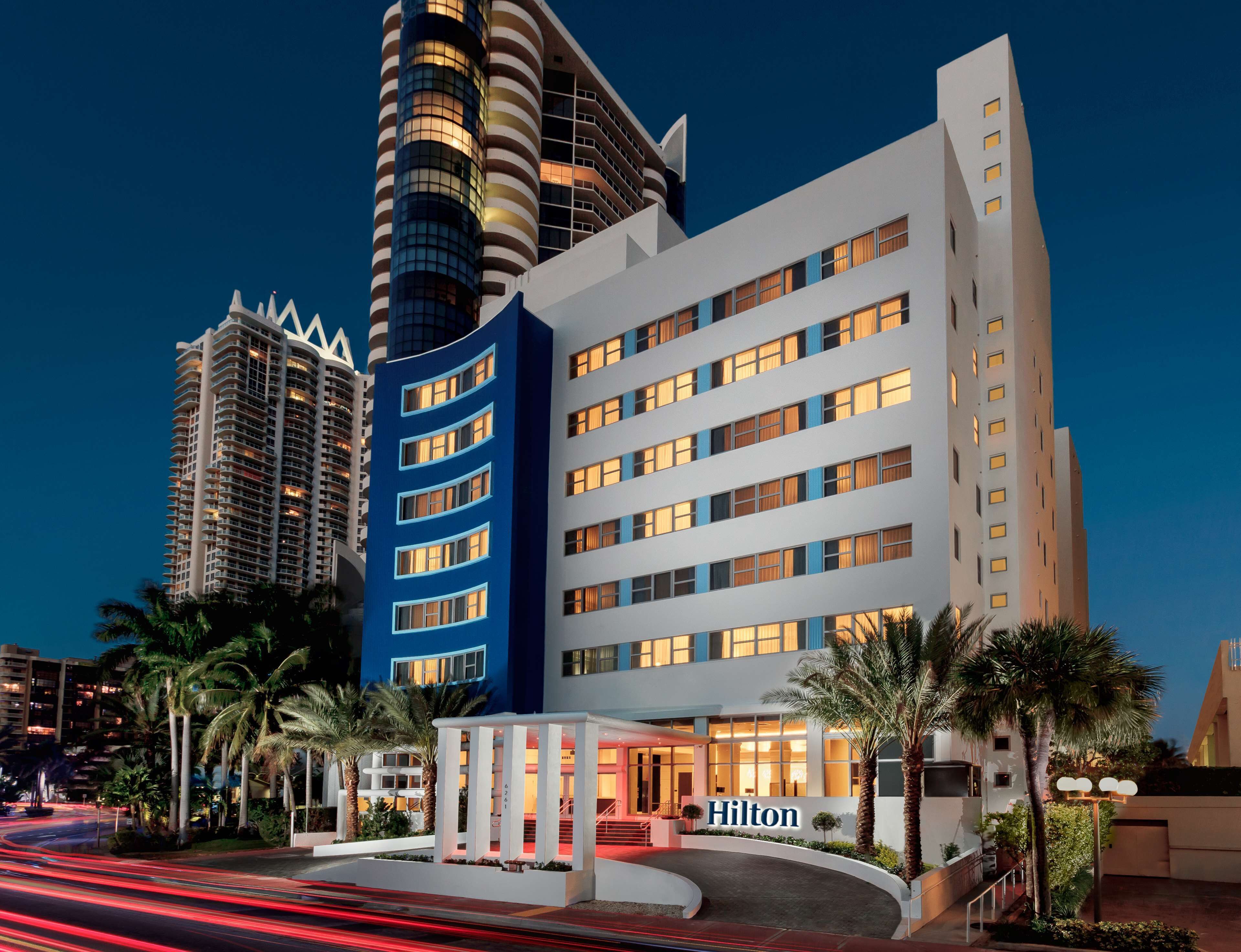 Hotel exterior at Hilton Cabana Miami Beach Resort