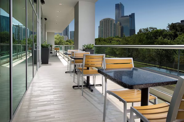 Balcony seating at Homewood Suites by Hilton Miami Downtown/Brickell