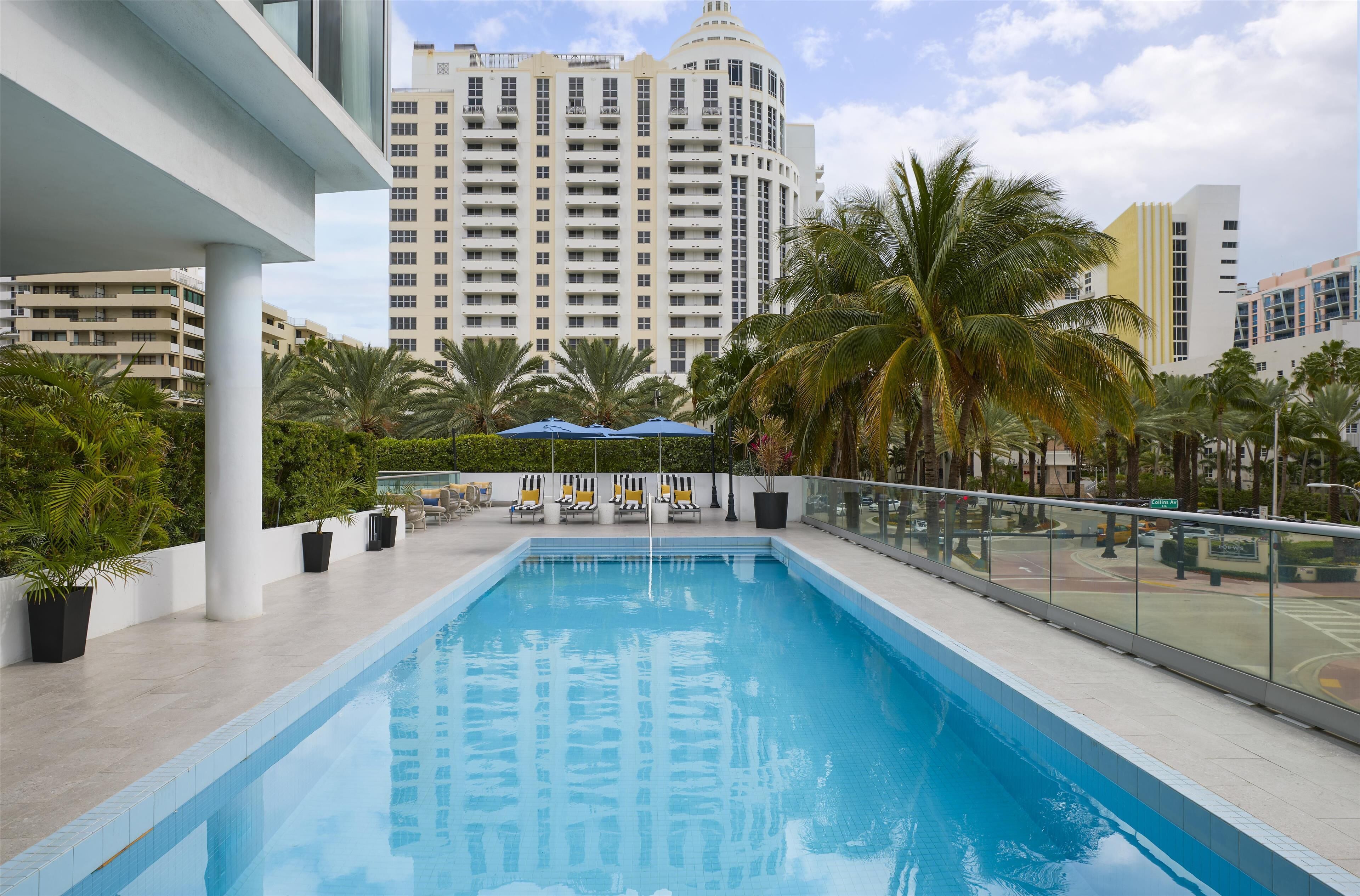 Pool terrace at Hyatt Centric South Beach Miami