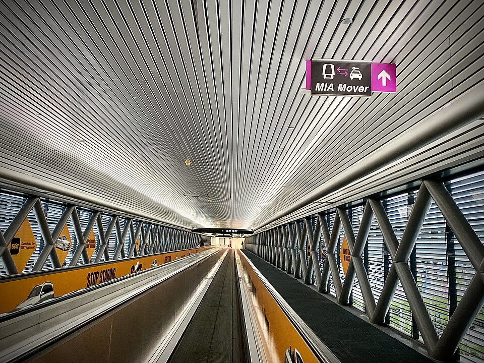 MIA Mover at Miami International Airport, photographed in 2021