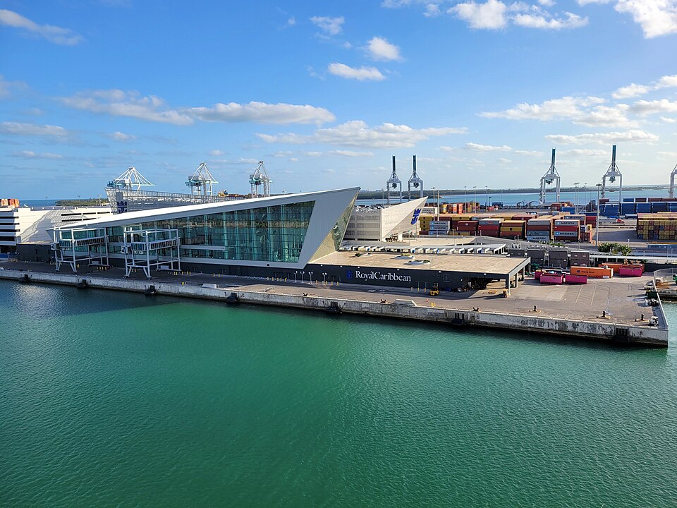 Royal Caribbean Terminal A at PortMiami, photographed in 2024